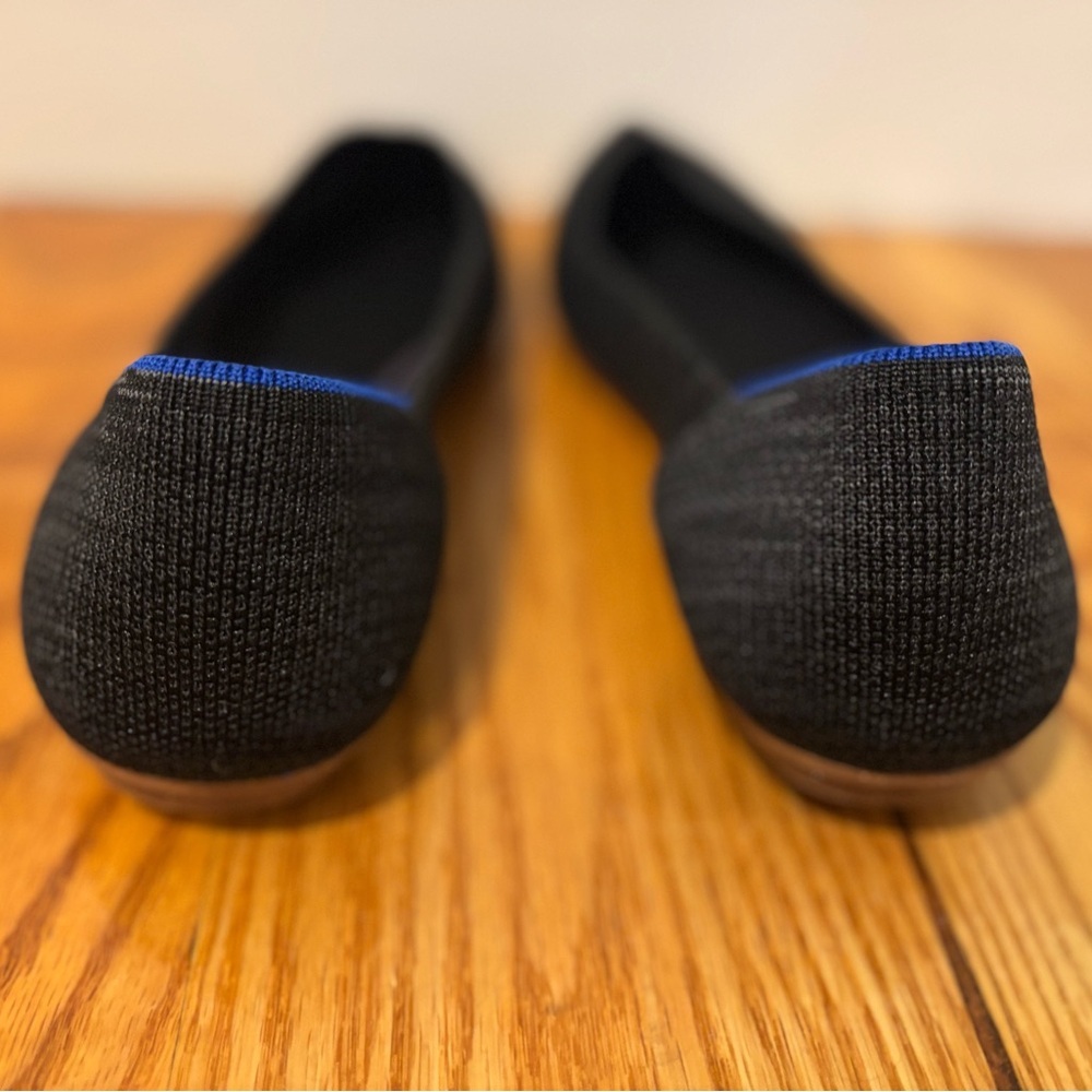 Rothy's The Point Black Gray Pointy Toe Ballet Flats Women's Shoes Size 9.5 - Picture 4 of 11